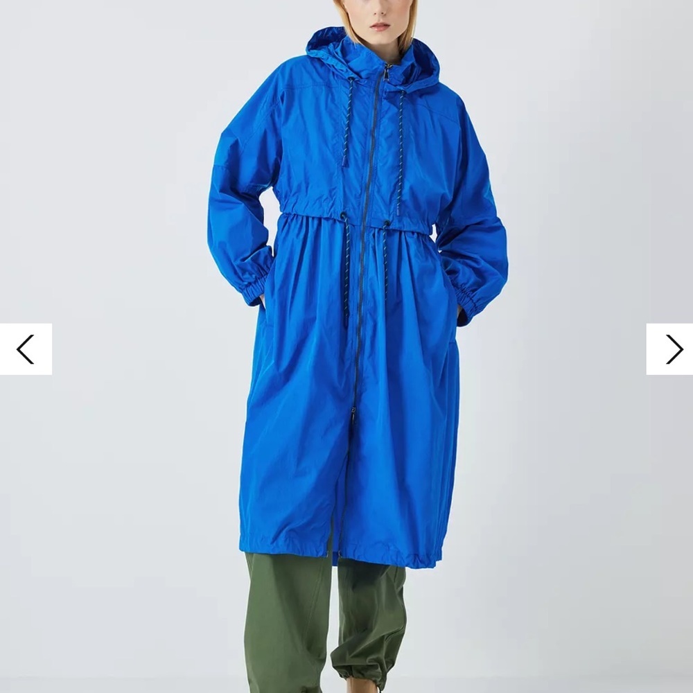 Weekend Max Mara Bright Blue Hooded Lightweight Coat